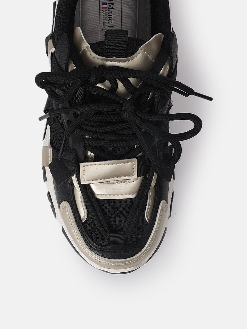Solid-Lace-Ups-Sneakers