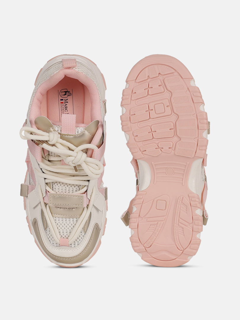 Solid-Lace-Ups-Sneakers