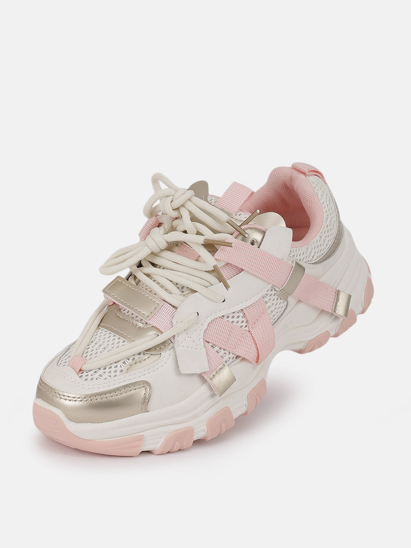 Solid-Lace-Ups-Sneakers