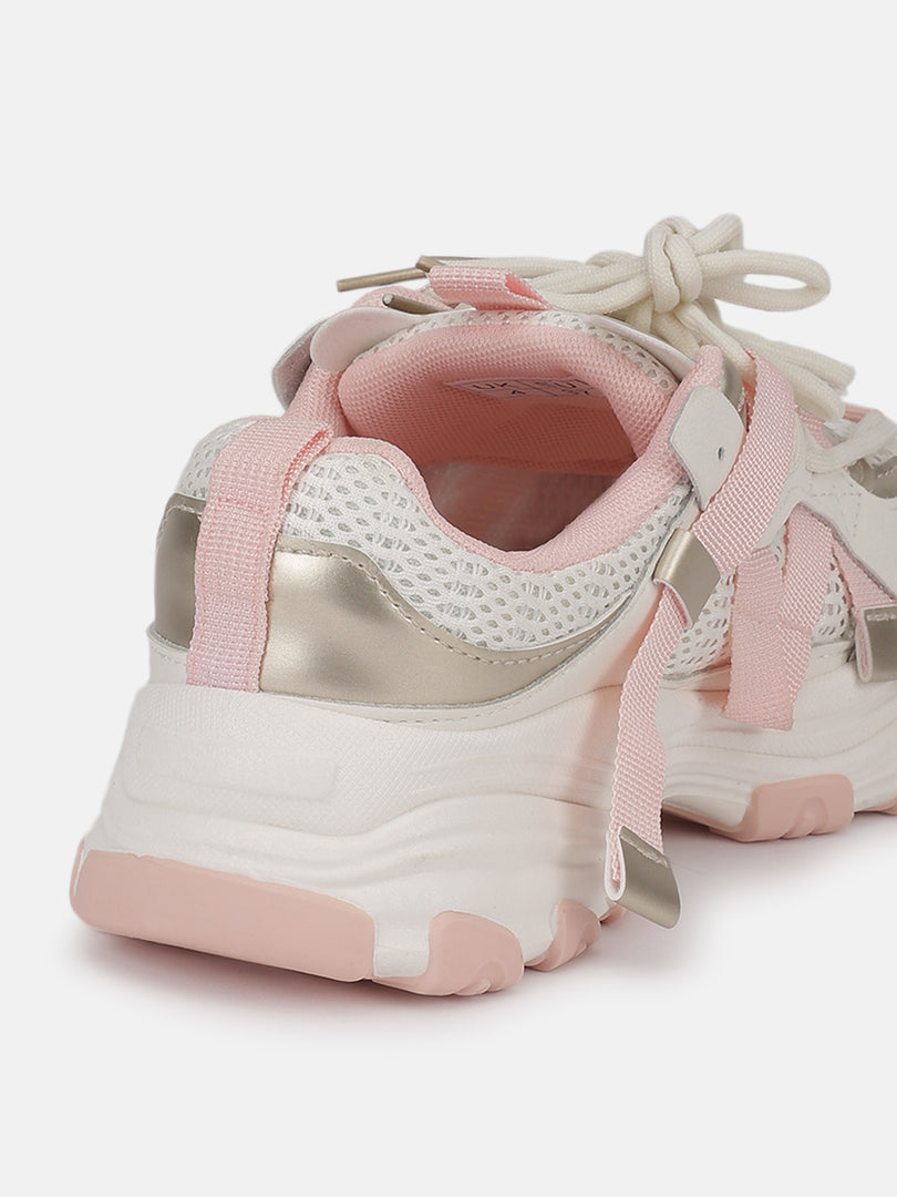Solid-Lace-Ups-Sneakers