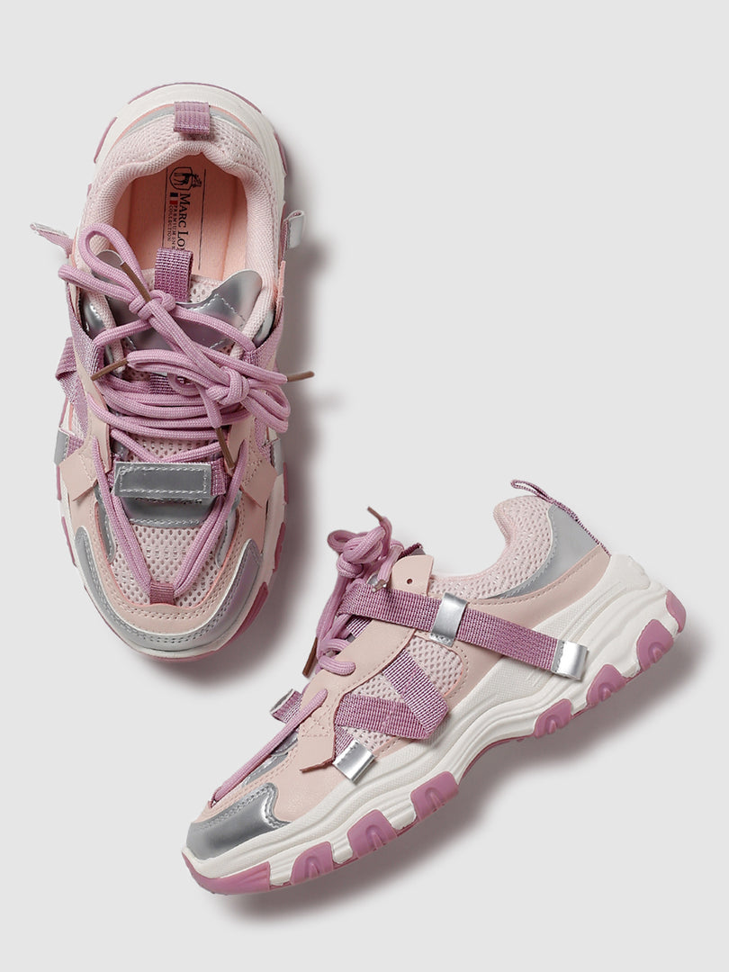 Solid-Lace-Ups-Sneakers