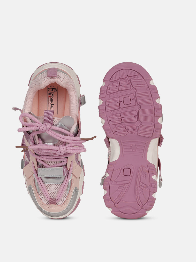 Solid-Lace-Ups-Sneakers