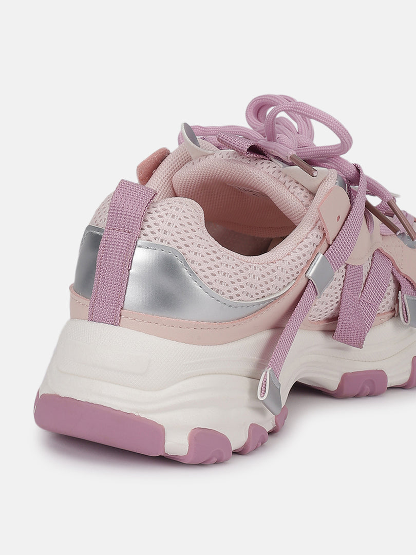 Solid-Lace-Ups-Sneakers