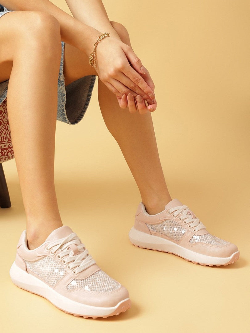 Solid-Lace-Ups-Sneakers
