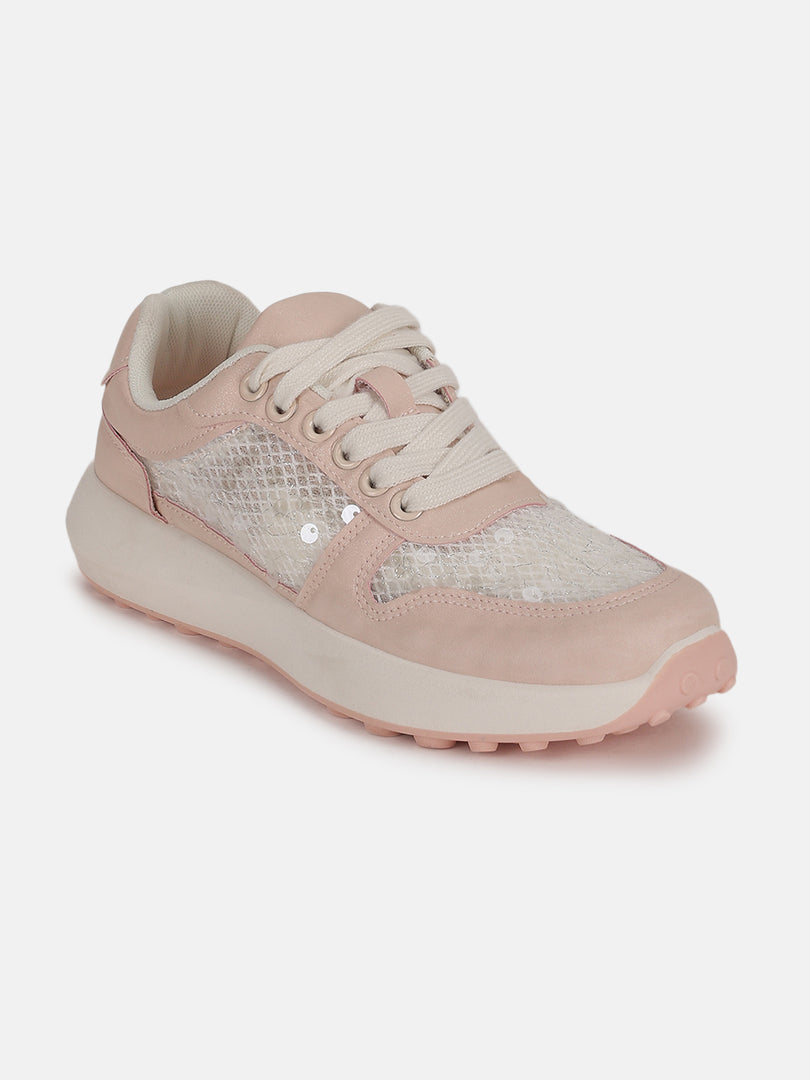 Solid-Lace-Ups-Sneakers