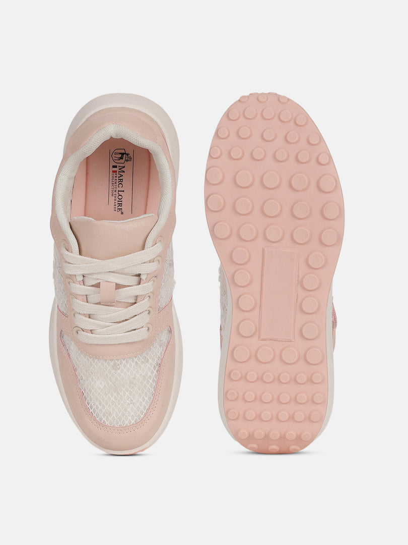 Solid-Lace-Ups-Sneakers
