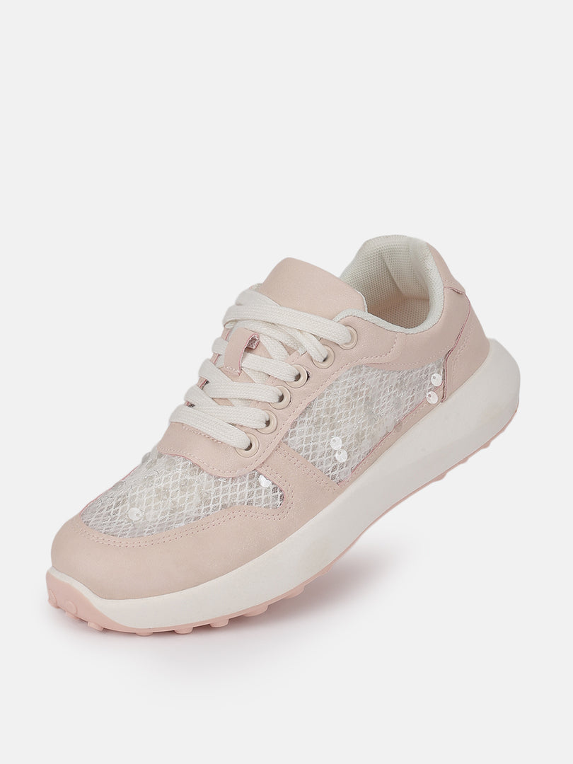 Solid-Lace-Ups-Sneakers