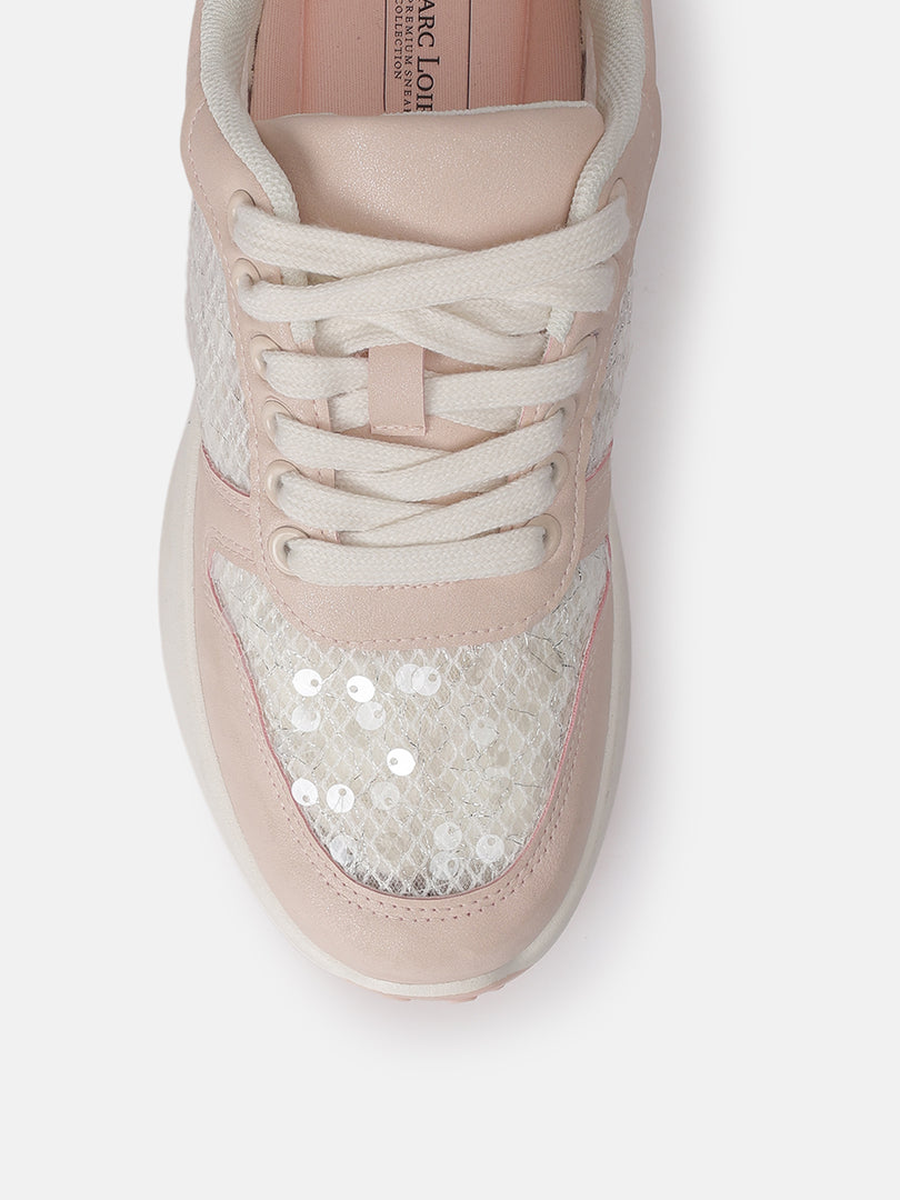 Solid-Lace-Ups-Sneakers