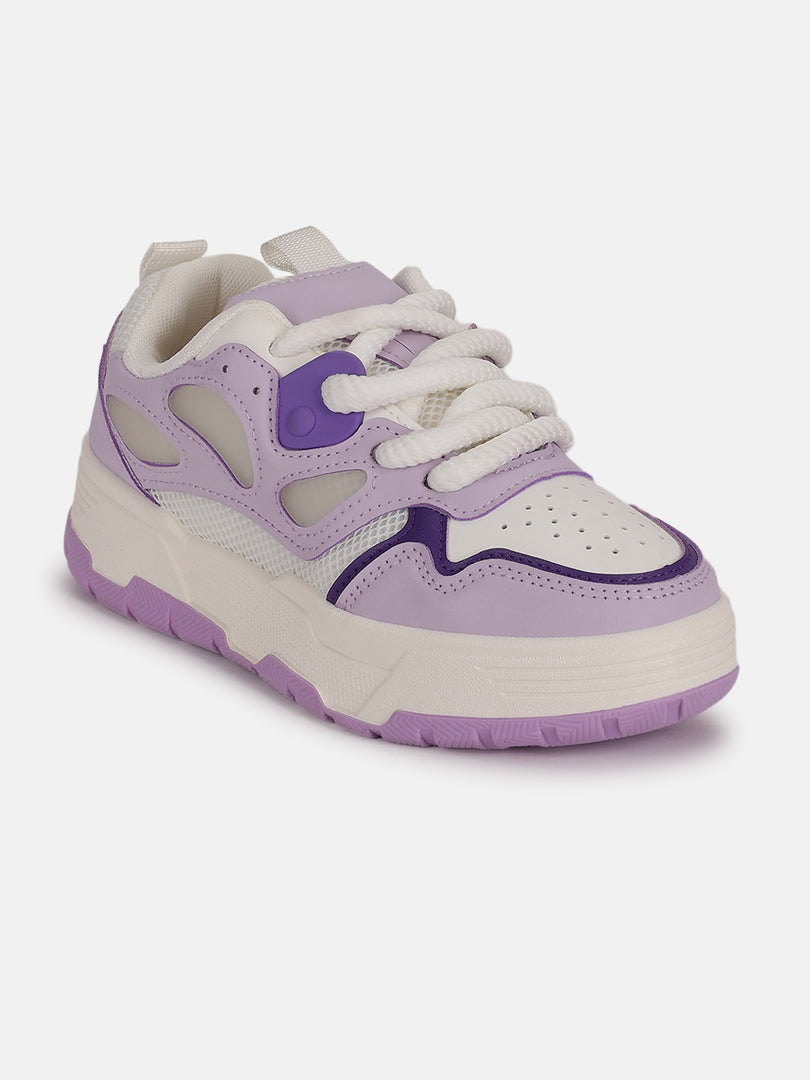 Solid-Lace-Ups-Sneakers