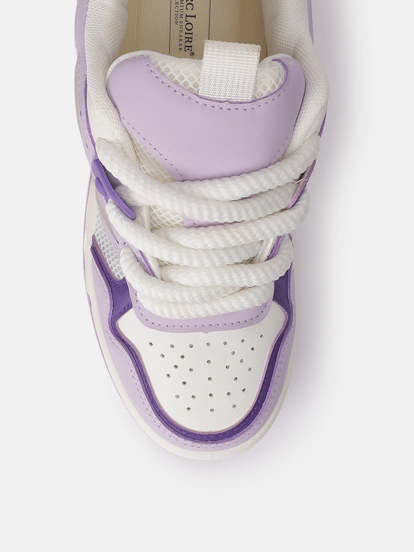 Solid-Lace-Ups-Sneakers