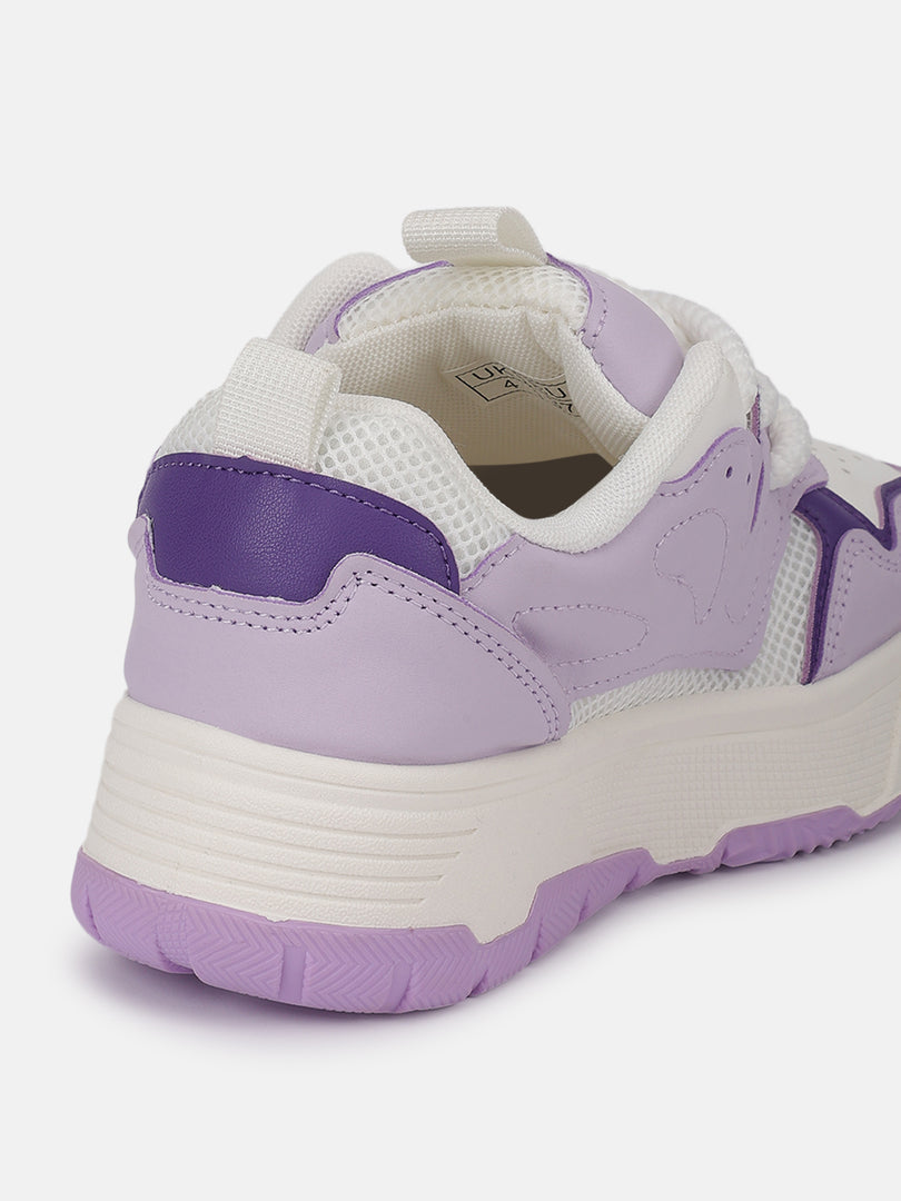 Solid-Lace-Ups-Sneakers