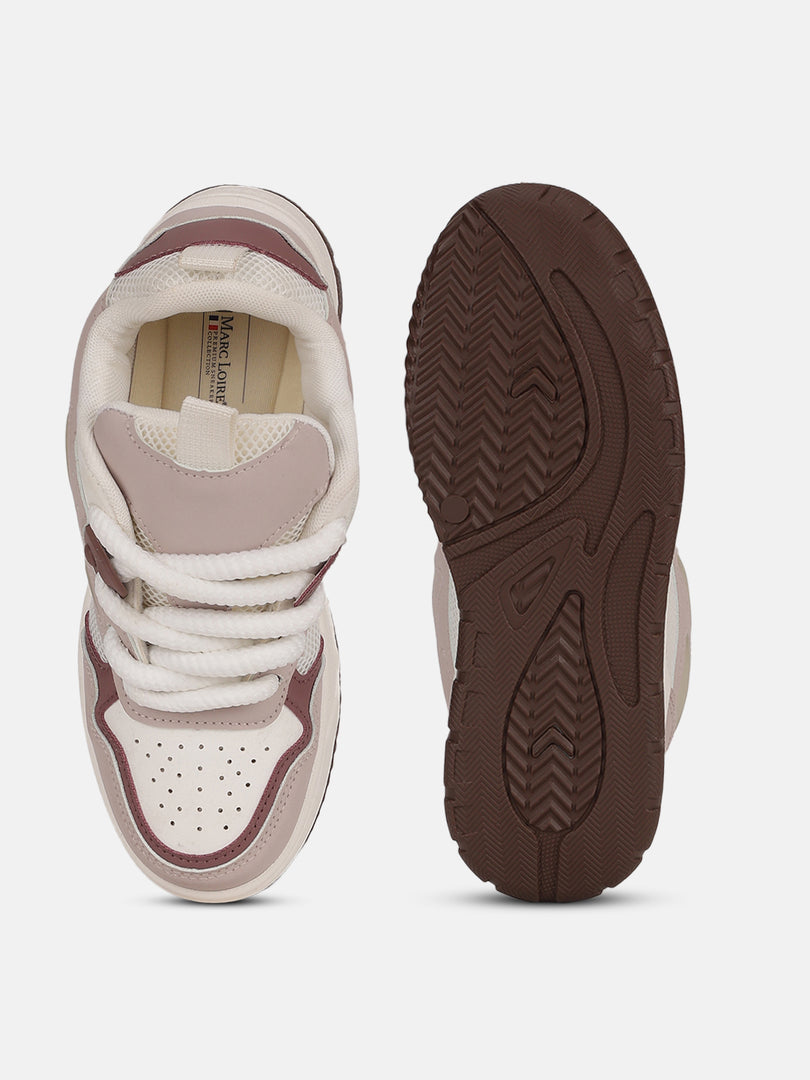 Solid-Lace-Ups-Sneakers