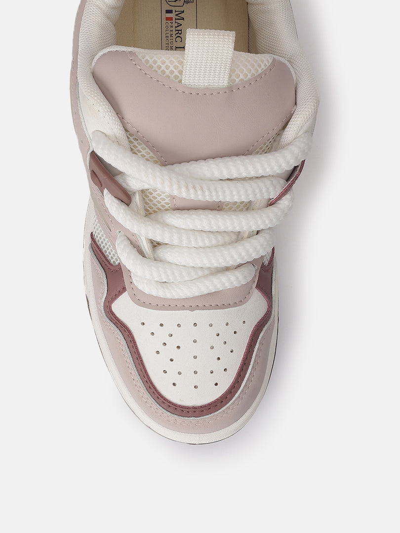 Solid-Lace-Ups-Sneakers