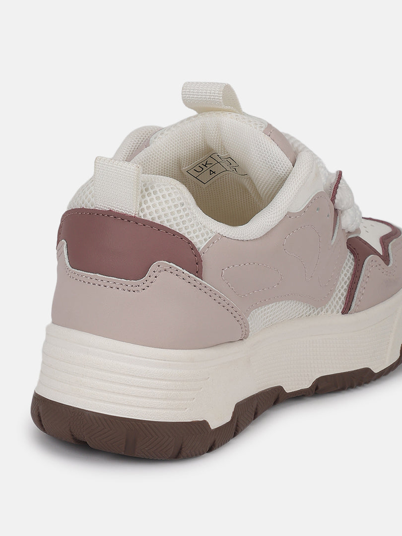 Solid-Lace-Ups-Sneakers