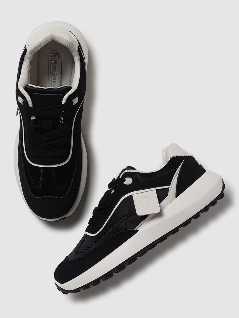 Solid-Lace-Ups-Sneakers