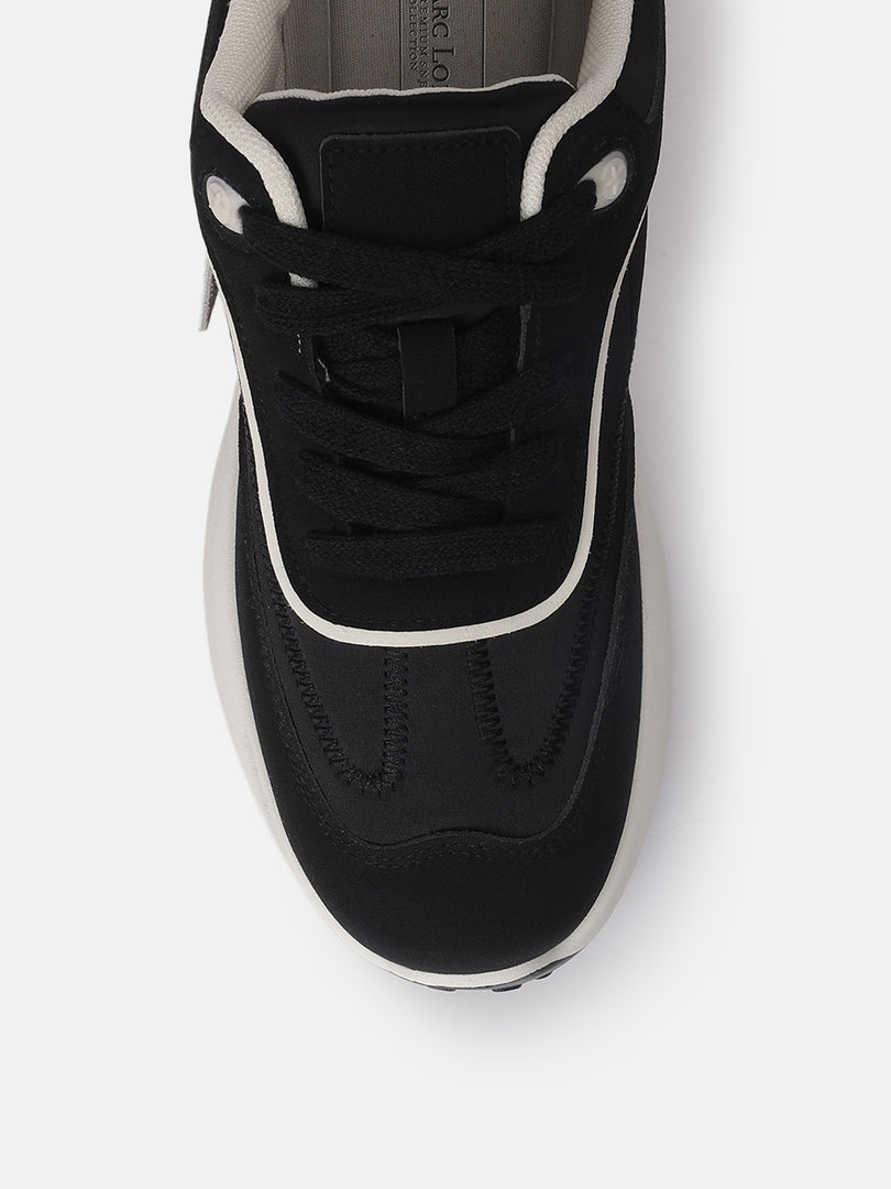 Solid-Lace-Ups-Sneakers