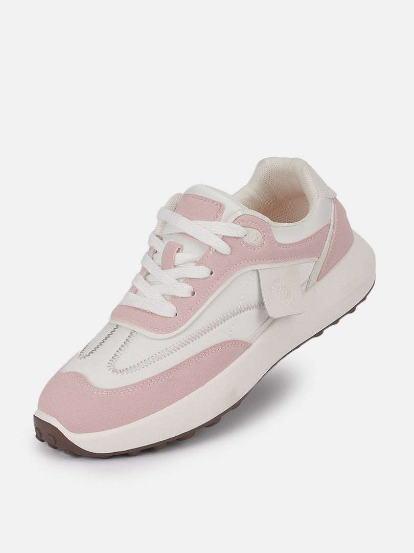 Solid-Lace-Ups-Sneakers