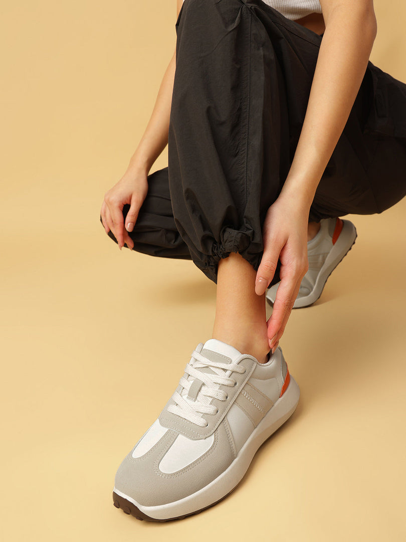 Solid-Lace-Ups-Sneakers