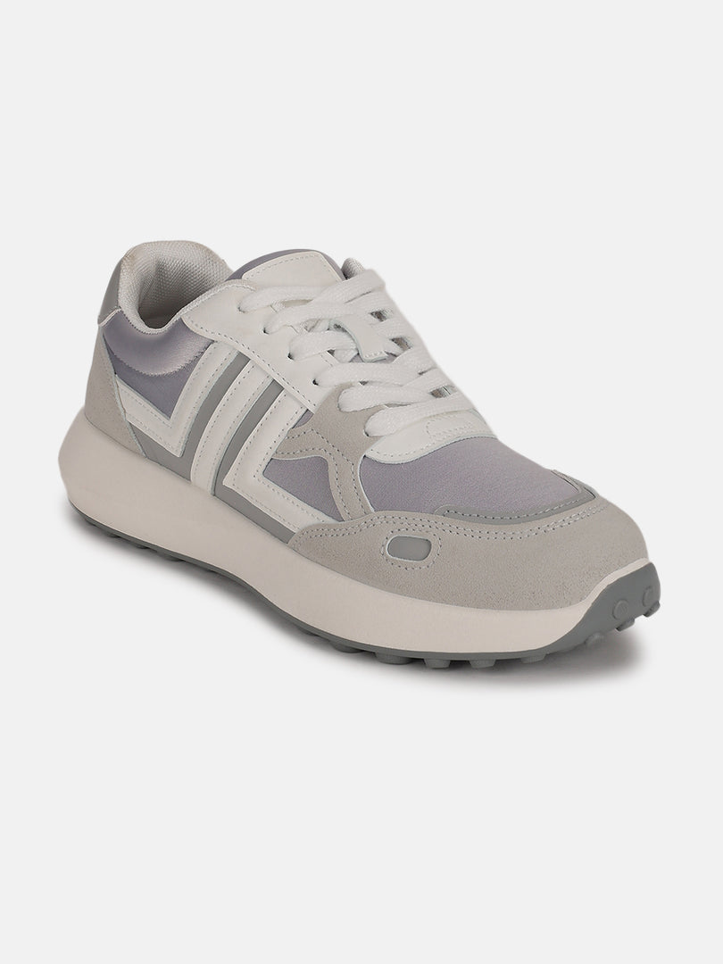 Solid-Lace-Ups-Sneakers