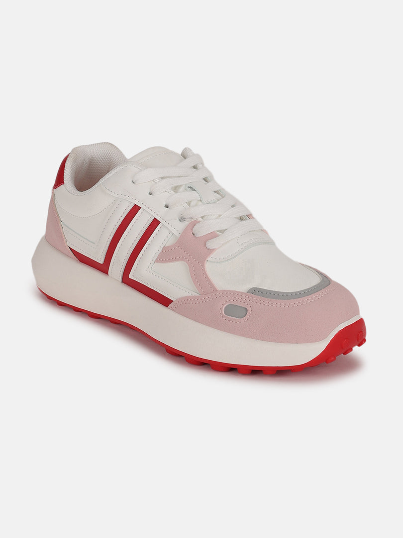 Solid-Lace-Ups-Sneakers