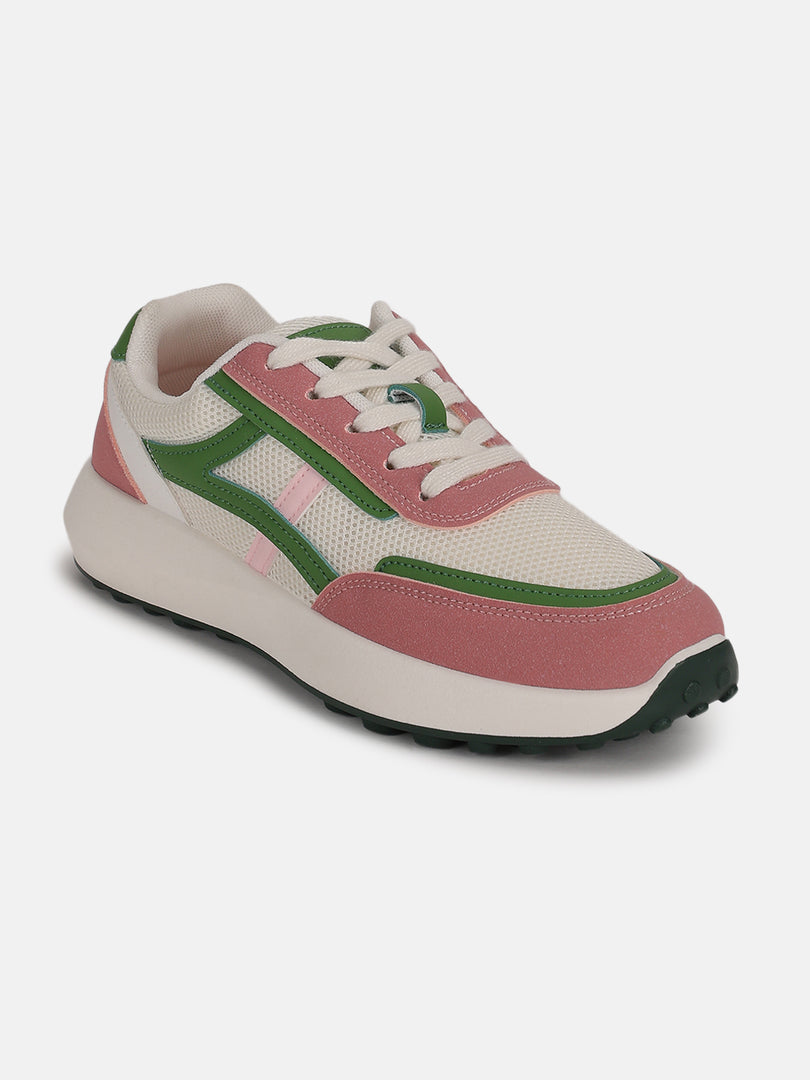 Solid-Lace-Ups-Sneakers
