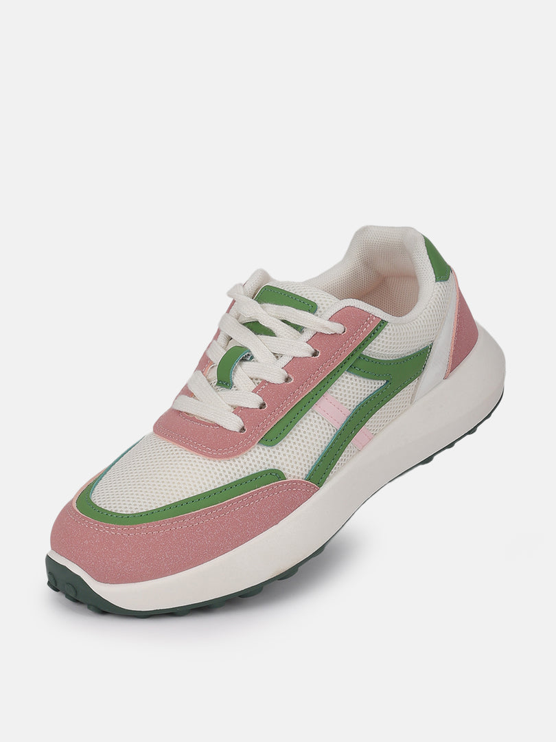 Solid-Lace-Ups-Sneakers