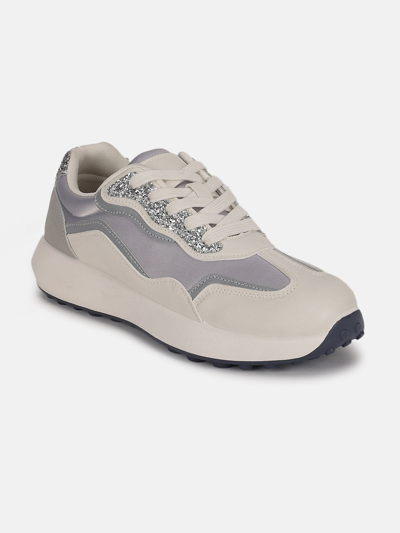 Solid-Lace-Ups-Sneakers