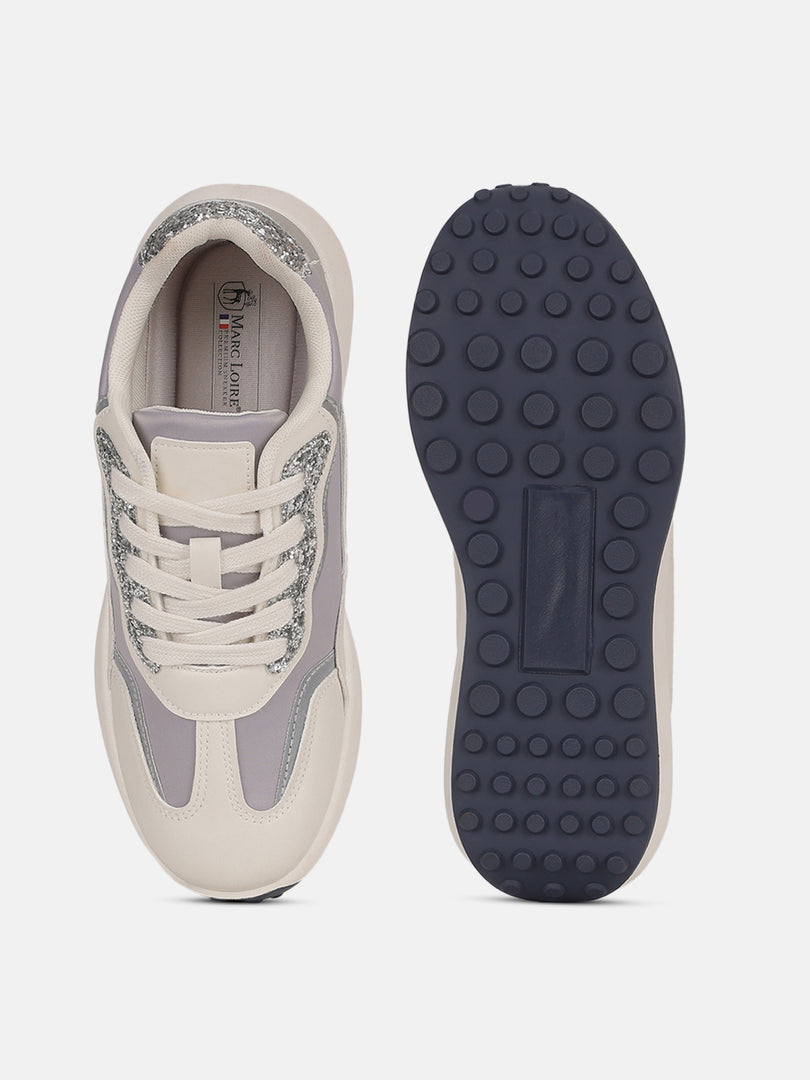 Solid-Lace-Ups-Sneakers