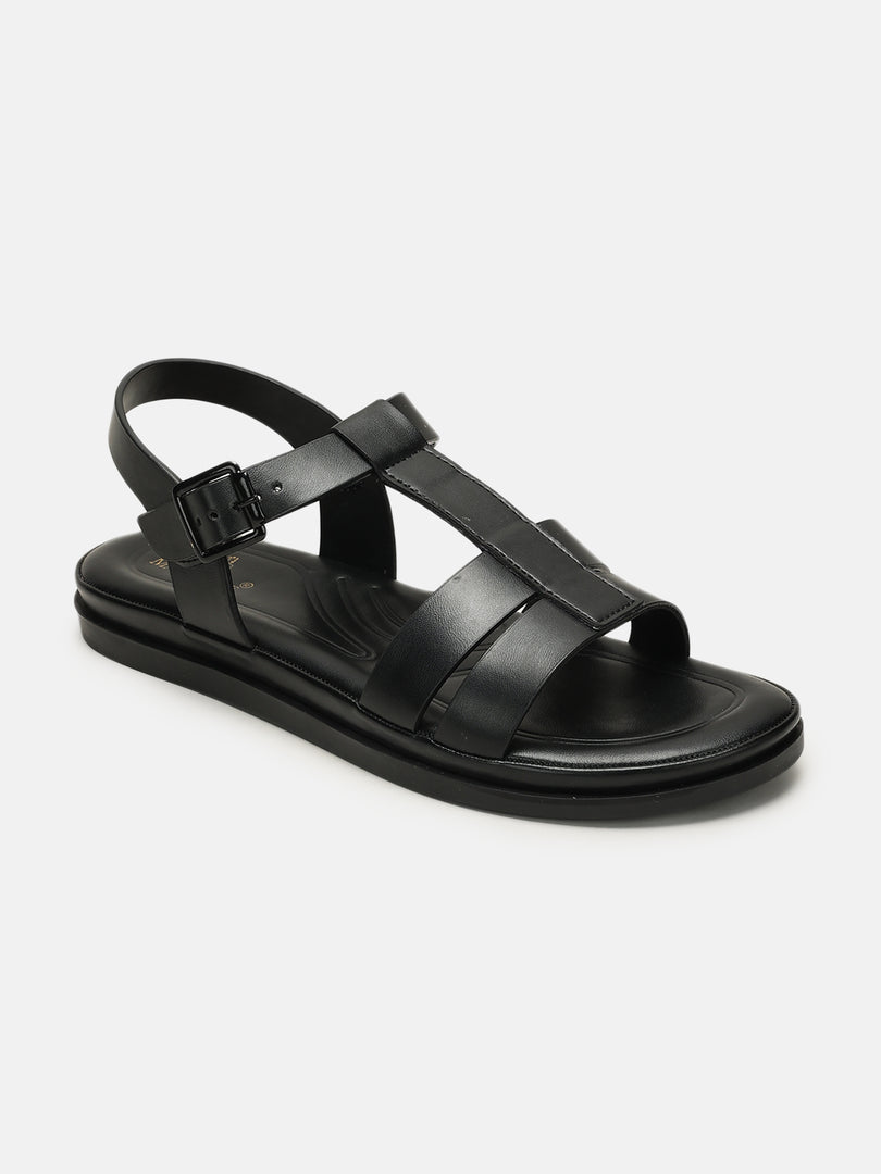 Solid-Casual-Open Toe Flats