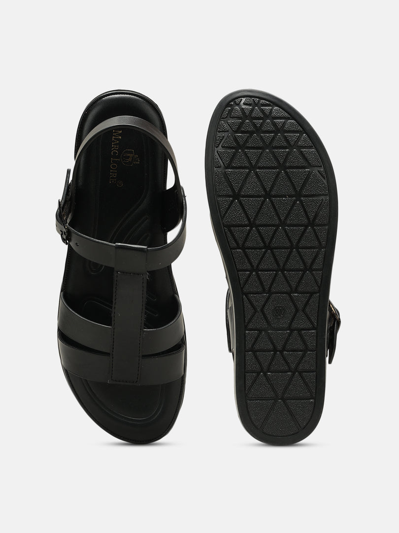 Solid-Casual-Open Toe Flats