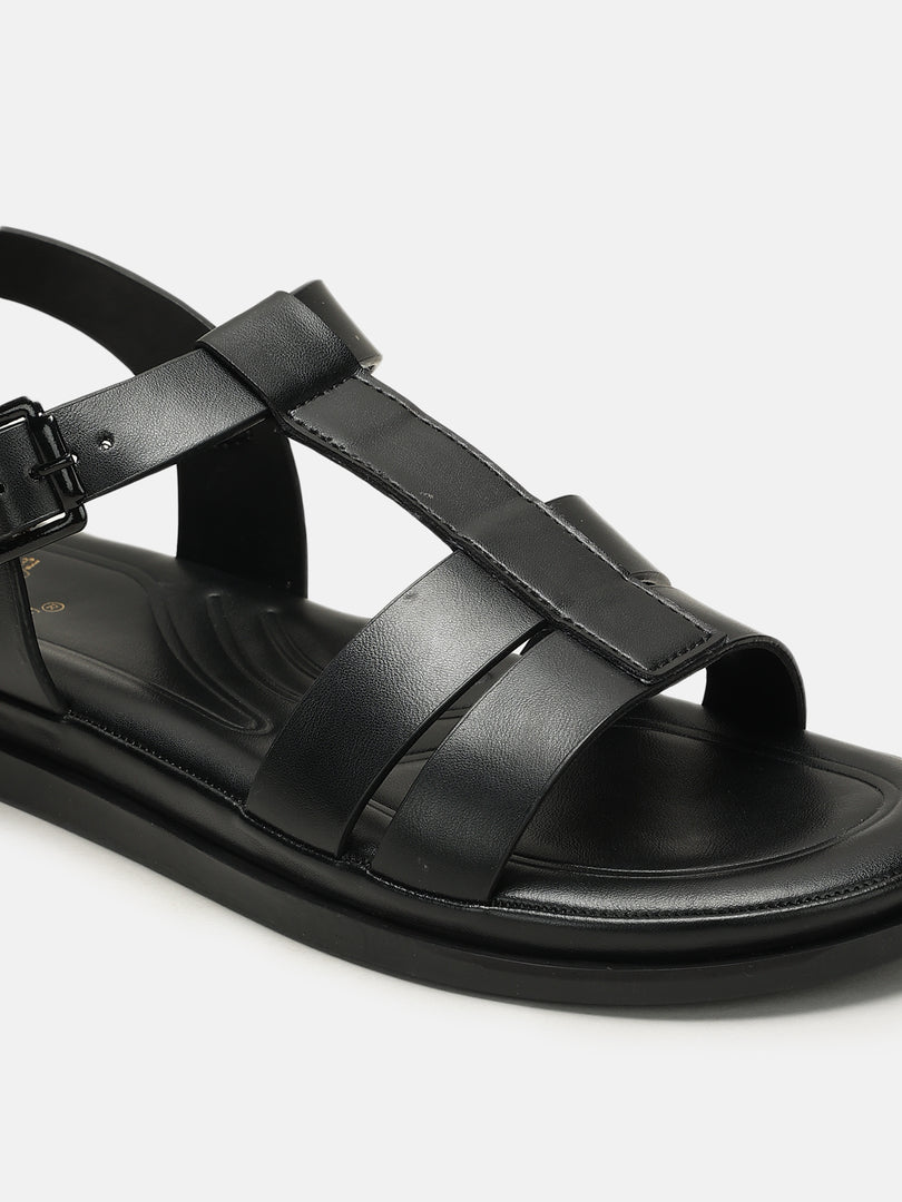 Solid-Casual-Open Toe Flats