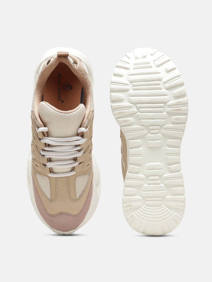 Solid-Lace-Ups-Sneakers