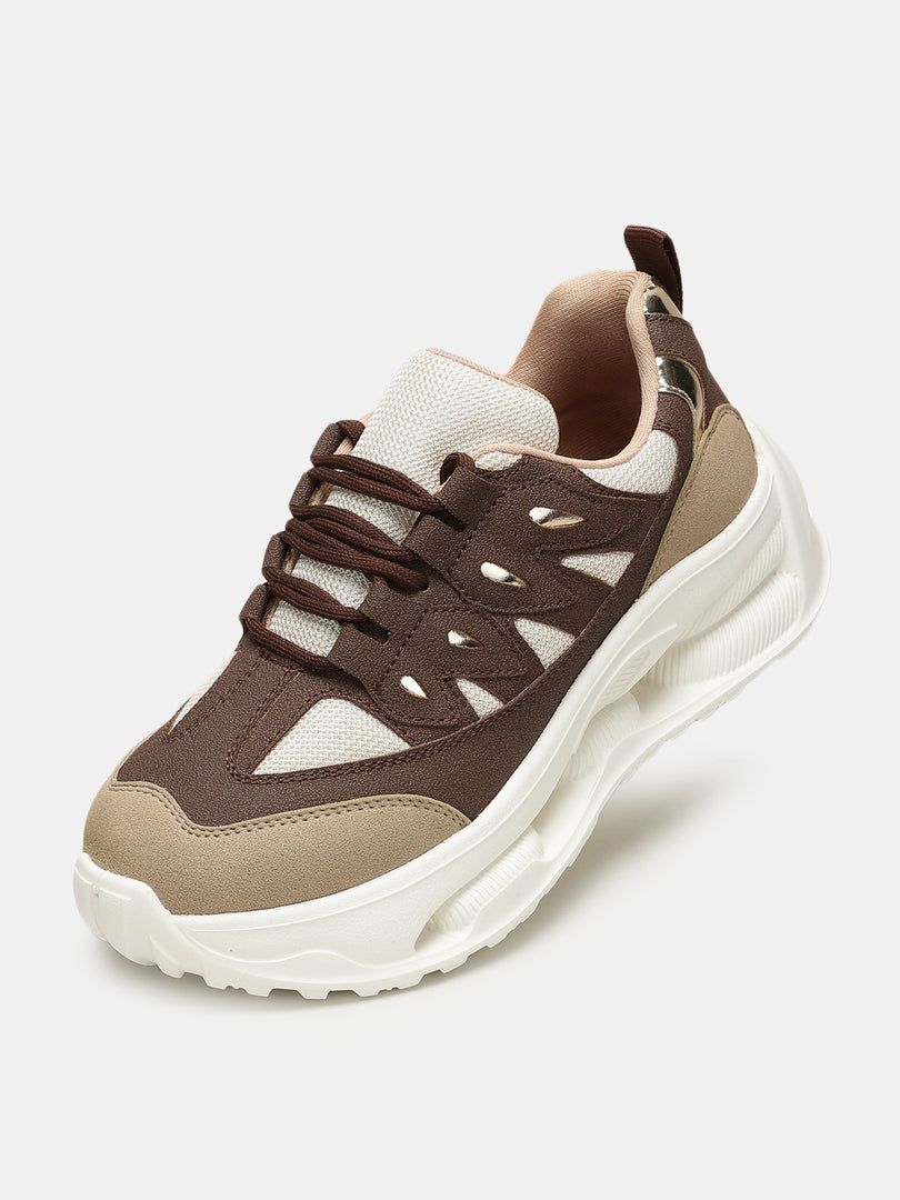 Solid-Lace-Ups-Sneakers