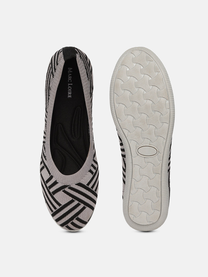 Woven Design Ballet Flats