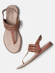 Nude Flats with Glitter