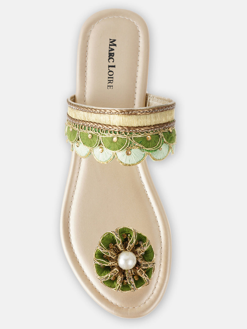 Embroidered Flats Ethnic