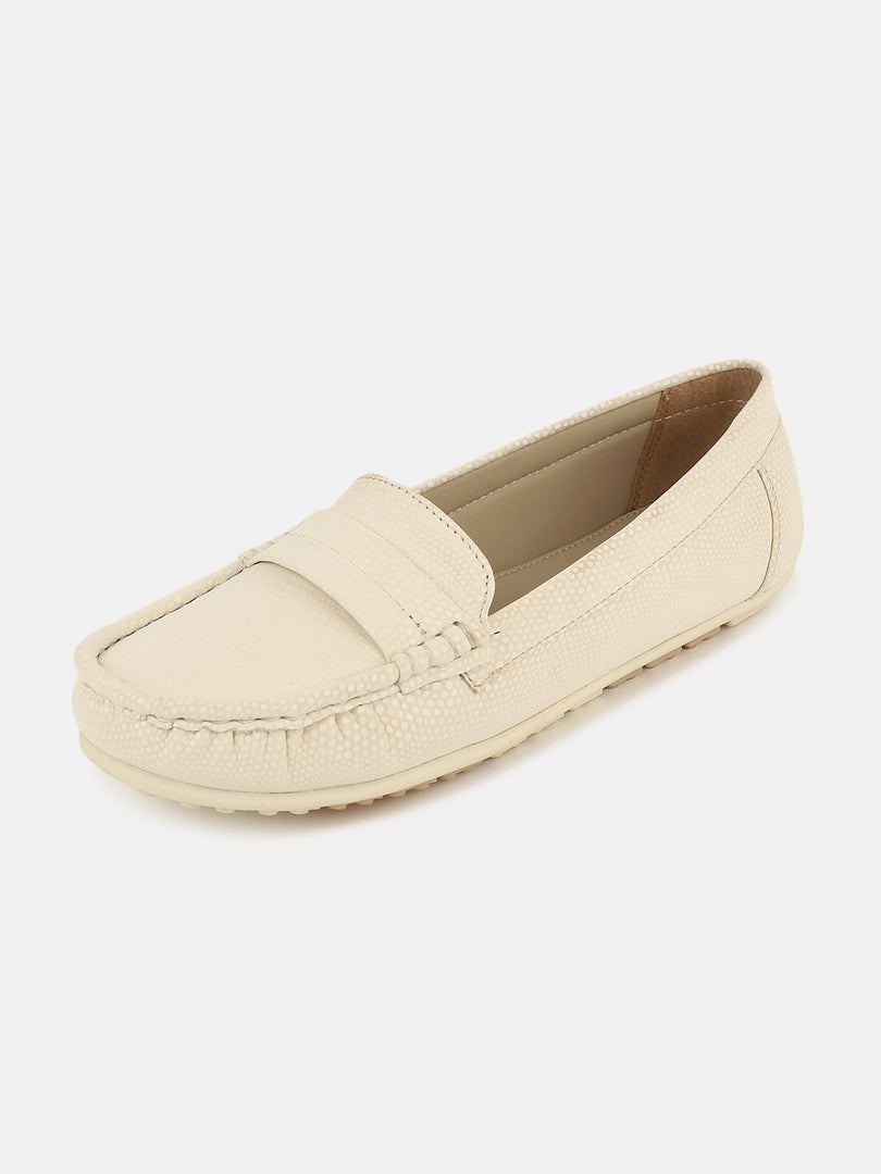Textured PU Penny Loafers