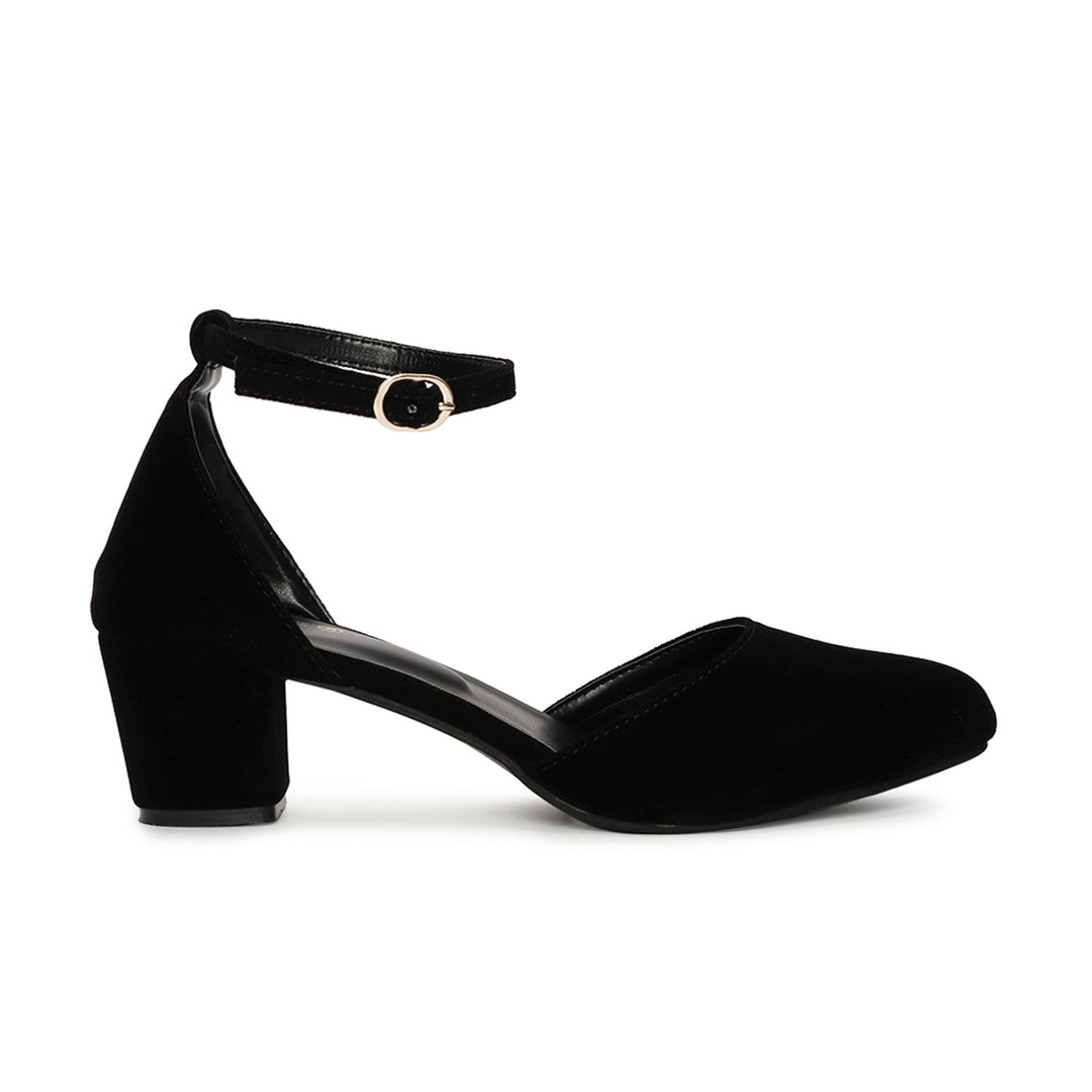 Marc Loire Women’s Pointed Toe Block Heel Fashion Sandals with Buckled Ankle Strap