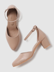 Marc Loire Women Beige Solid Block Heels