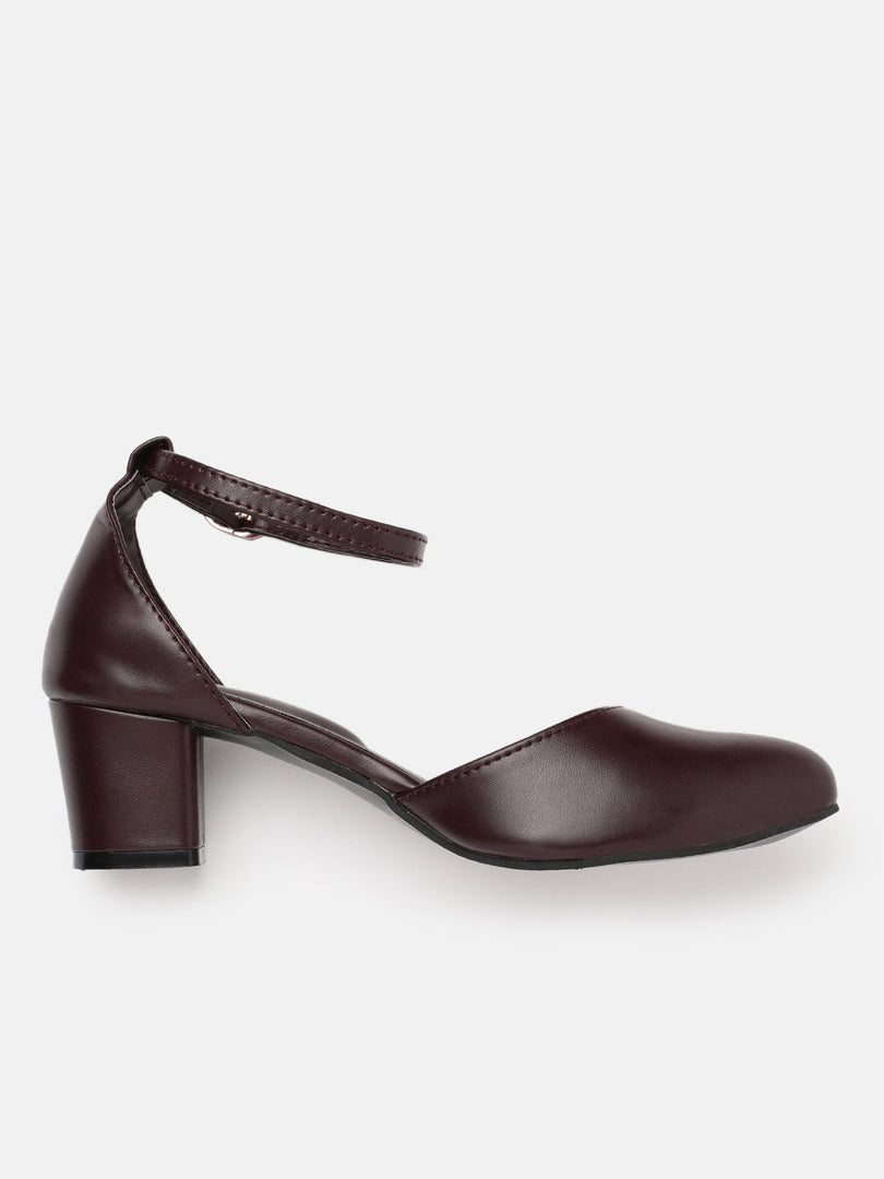 Marc Loire Women Brown Solid Block Heels