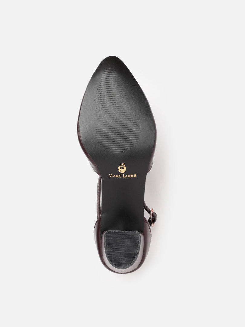 Marc Loire Women Brown Solid Block Heels