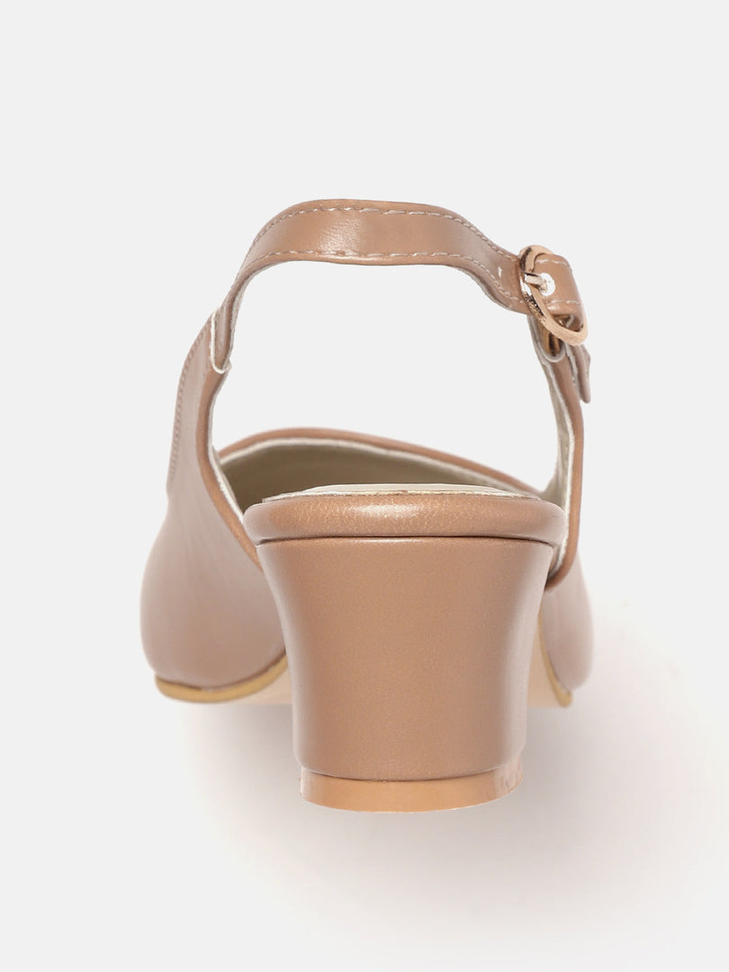 Marc Loire Women's Block Heel Pumps With Adjustable Ankle Strap