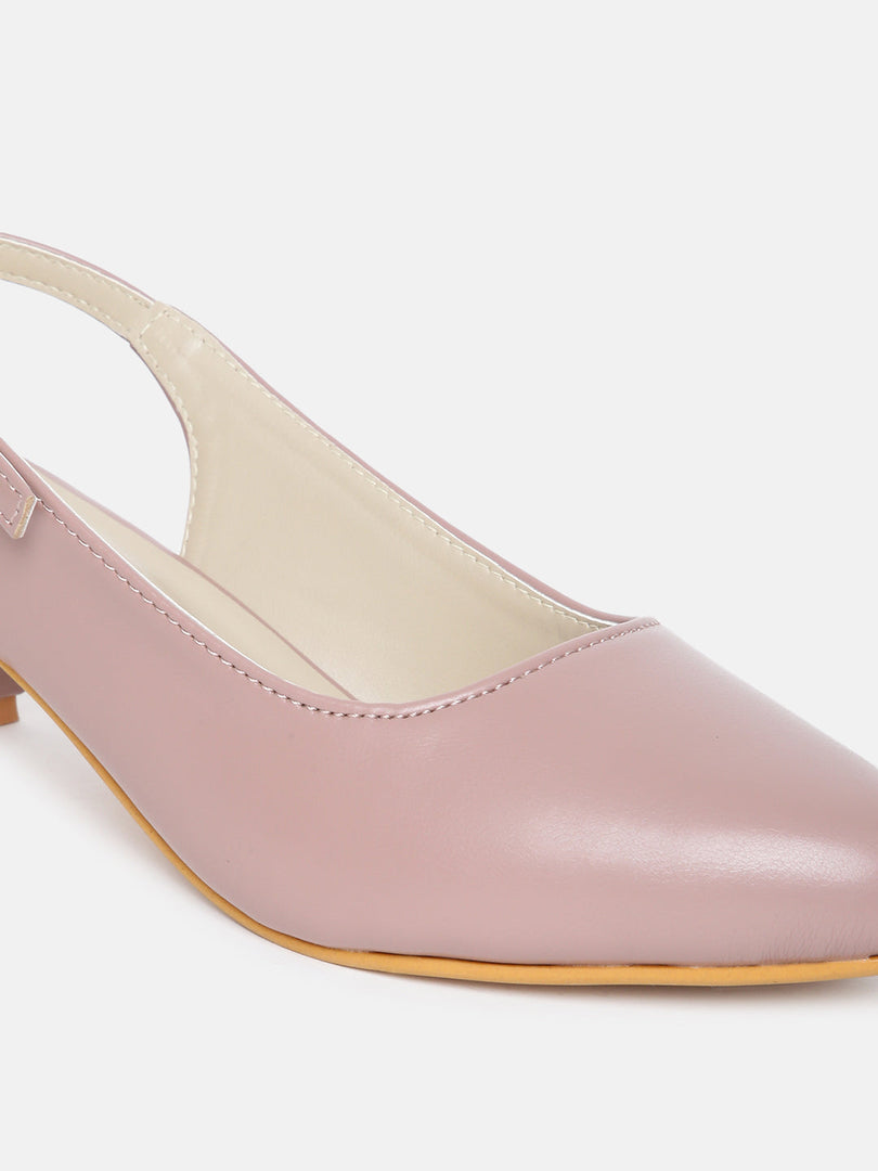 Marc Loire Women's Block Heel Pumps With Adjustable Ankle Strap, Nude