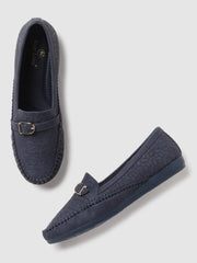 Marc Loire Women Blue Slip-On Flats Ballerinas