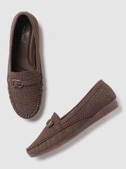 Marc Loire Women Brown Slip-On Flats Ballerinas