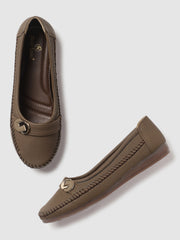 Marc Loire Women Brown Slip-On Flats Ballerinas