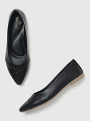 Marc Loire Women Black Solid Ballerinas