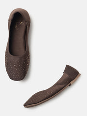 Marc Loire Womens Antique Embellished Ballerinas