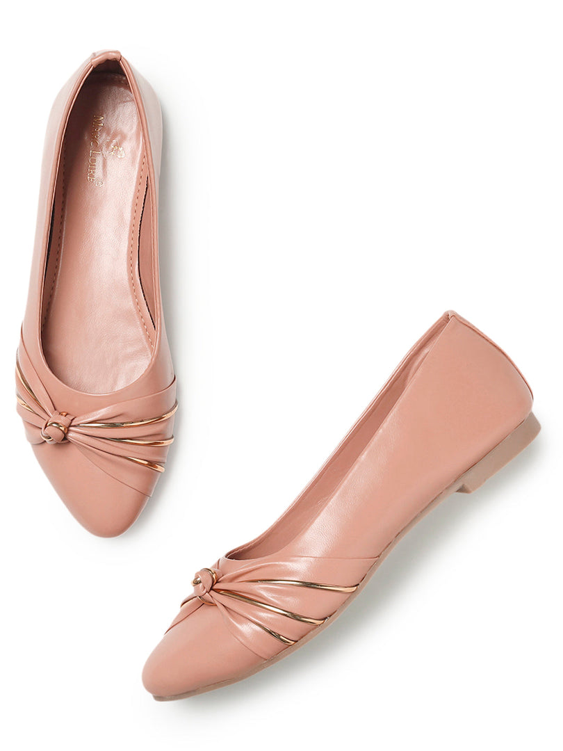 Marc Loire Womes Nude Slip-On TPR Ballerinas