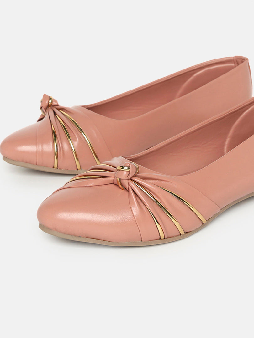 Marc Loire Womes Nude Slip-On TPR Ballerinas